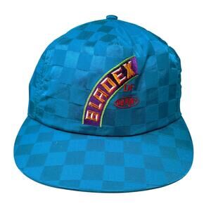 Bladex Of Dupont Snapback 5 Panel Cap Blue OS Vintage USA Check Reminders